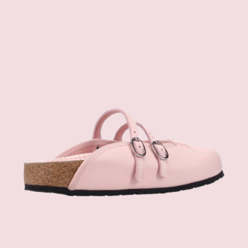 Pink Bow Ballet Slides